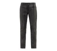 Bikerhose RICANO "Lederhose Donna", Damen, Gr. L, Länge 34, blau, Obermaterial: 100% Ziegennappaleder GONA., schmal, Hosen, Handgefertigt aus echtem Leder (21886112-L) blau