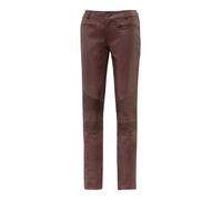 Bikerhose RICANO "Lederhose Donna", Damen, Gr. L, Länge 34, brombeer, Obermaterial: 100% Ziegennappaleder GONA., schmal, Hosen, Handgefertigt aus echtem Leder (50935822-L) brombeer