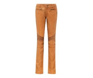 Bikerhose RICANO "Lederhose Donna", Damen, Gr. M, Länge 34, cognac, Obermaterial: 100% Ziegennappaleder GONA., schmal, Hosen, Handgefertigt aus echtem Leder (13921423-M) cognac