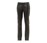 Bikerhose RICANO "Lederhose Tally Pant", Damen, Gr. XL, Länge 34, schwarz, Obermaterial: 100% Lammnappaleder LANA., schmal, Hosen, Handgefertigt aus echtem Leder (21161865-XL) schwarz