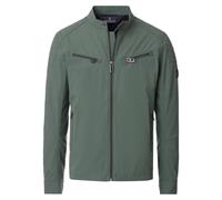 Bikerjacke CASAMODA "CASAMODA Übergangsjacke uni", Herren, Gr. S, grün, 100% Polyester, Jacken (34180219-S) grün