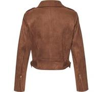 Bikerjacke cognacfarben 34