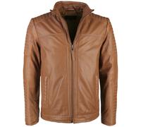 JCC Lederjacke im sportlichen Design 15-10-B-2 XXXL, 3XL braun Herren Lederjacken Jacken Mäntel XXXL, 3XL cognac