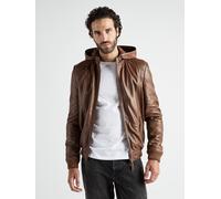 Bikerjacke JCC "15-9-2", Herren, Gr. XL, braun (cognac), Obermaterial 100% Leder Lamm; Futter 100% Baumwolle; Ärmelfutter: 100% Polyester; Wattierung: 100% Polyester, Jacken (44744312-XL) cognac