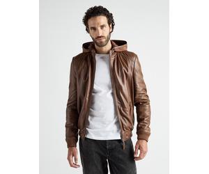 Bikerjacke JCC "15-9-2", Herren, Gr. XL, braun (cognac), Obermaterial 100% Leder Lamm. Futter 100% Baumwolle. Ärmelfutter: 100% Polyester. Wattierung: 100% Polyester, Jacken (44744312-XL) cognac