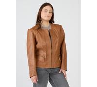 JCC Lederjacke 731-II, mit edlem Design 56, Normalgrößen braun Damen Lederjacken Jacken Mäntel 56, Normalgrößen cognac