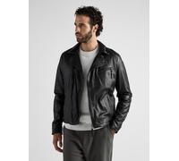 Bikerjacke JCC "8001", Herren, Gr. 3XL, schwarz, Obermaterial: 100% Leder Lamm; Futter: 100% Polyester; Wattierung: 100% Polyester, Jacken (28126549-XXXL) schwarz