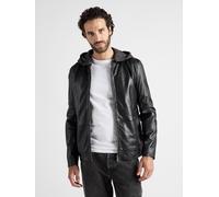 Bikerjacke JCC "MM21-1-03" Gr. 4XL, schwarz, Herren, Obermaterial: 100% Leder, Lamm, Jacken (35060241-4XL) schwarz