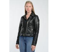 Bikerjacke MAZE "42021185", Damen, Gr. M, schwarz, Obermaterial: 100% Lammleder; Innenfutter: 100% Baumwolle; Ärmelfutter: 100% Polyester, Jacken (82094402-M) schwarz