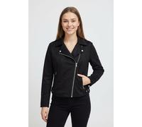Bikerjacke ONLY CARMAKOMA "CARSHERRY NEW LIFE BONDED BIKER OTW", Damen, Gr. 48, schwarz, Web, Obermaterial: 100% Polyester, unifarben, Jacken (76479515-48) schwarz