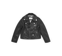 Bikerjacke PHILIPP PLEIN "Smile", Mädchen, Gr. 12, 02, schwarz, Obermaterial: 100% Lamm Leder. Futter: 98% Polyester, 2% Elasthan, Jacken (79026936-12) 02, schwarz