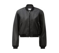 Bikerjacke RICANO "Lederjacke Brasil", Damen, Gr. M, schwarz, Obermaterial: 100% Lammnappaleder LANA. Futter: 100% Polyester PES., figurbetont cropped, Rundhals, Jacken, Handgefertigt aus echtem Leder