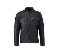 Bikerjacke RICANO "Lederjacke Gerard", Herren, Gr. XXL, schwarz, Obermaterial: 100% Lammnappaleder LANA. Futter: 100% Baumwolle CO., schmal, Rundhals, Jacken, Handgefertigt aus echtem Leder (40278542-