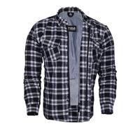 Bikers Gear Australia Herren Freizeit-Hemd mehrfarbig schwarz/weiß XXXX-Large