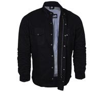 Bikers Gear Australia Herren Freizeit-Hemd schwarz Schwarz L