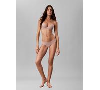 Bikinislip "BIKINI", Damen, Gr. S (36), Web, beige (cedar), Web, Obermaterial: 70% Nylon, 30% Elasthan, CALVIN KLEIN UNDERWEAR, unifarben, körpernah, Unterhosen, Körpernahe Passform ohne Nähte (143648