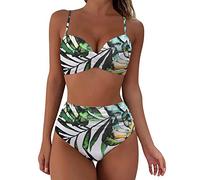Bikini Damen Badeanzug High Waist Push Up Bikini,Badeanzug Cut Out,Tanga Bikinihose,Hot Bikini Damen,Badeanzug Mit Cut Out,Bikini Umstandsmode,Tankini Oberteil Schwarz