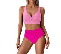 Bikini Damen Große Brüste Ohne Bügel Sexy Minimizer Schwarz Bikini Bikinioberteil Tankini Swimwear Bathing Suit Badeanzug Bademode Swimsuit Strandkleidung Beachwear Badeanzug Strand Ties Swimsuit