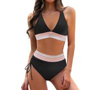Bikini Damen Push Up Hoher Taille Schwimmanzug Swimsuit,Push Up Bikini,Bademode Große Größen,Ganzkörper Schwimmanzug,Badeanzug Für Dicke
