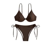 Bikini Damen Set Bügel Sexy Bikini Biquini Padded Push Up Bandage Badeanzug Damen Bademode(Color 3,M)