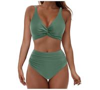 Bikini Damen Set Push Up Badeanzug Sexy High Waist Badeanzüge Bauchweg Bademode Bikini Oberteil Und Bikinihose Zweiteiliger Bikinis Strandmode Badebekleidung Sommer Vacation Beach Swimsuit