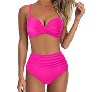 Bikini Damen Set Push Up - Low Waist Badeanzug Sexy Bikinis Schnürende Bademode Zweiteiliger Badeanzug Bauchweg Swimsuit Sport Bikini-Sets