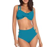 Bikini Damen Set Sexy Badeanzug Bademode Hohe Taille Farbblock Zweiteiliger Kordelzug Badeanzüge Bikinis Für Frauen Bikini Damen Set Blau Smlxlxl3xl4xl5xl