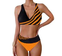 Bikini Damen Set Sexy High Waist Bademode Oberteil Triangel Badeanzug Große Oberweite Badebekleidung Mädchen Badeanzüge