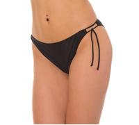 Bikini-Hose AQUARTI "Bikinihose Aquarti Damen Bikinihose Seitlich Gebunden Bikinislip", Damen, Gr. 40, N-Gr, schwarz, Obermaterial: 80% Polyamid PA. 20% Elasthan EL., Badehosen Bikini-Hose (29938610-4