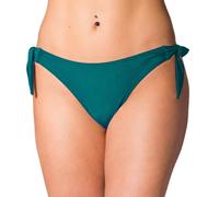 Bikini-Hose AQUARTI "Bikinihose Aquarti Damen Tanga Bikinihose Seitlich Gebunden", Damen, Gr. 42, N-Gr, grün (smaragdgrün), Obermaterial: 80% Polyamid PA. 20% Elasthan EL., Badehosen Bikini-Hose (7895