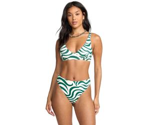 Bikini-Hose BILLABONG "All The Waves Hi Maya", Damen, Gr. XS, US-Größen, grün (evergrün), Obermaterial:78% Polyamid, 22% Elasthan., Badehosen Bikini-Hose (10065650-XS) evergrün