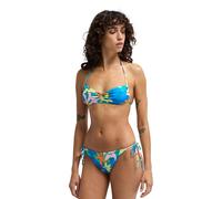 Bikini-Hose BILLABONG "Sol Searcher Tie Side Tanga", Damen, Gr. L, Cup B, bunt (agua flores), Obermaterial: 86% Polyamid, 14% Elasthan;, Badehosen Bikini-Hose (24853667-L) agua flores