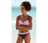 Bikini-Hose BUFFALO "Florida" Gr. 38, N-Gr, rosa (rosa, schwarz) Damen Badehosen (480294-38) rosa, schwarz
