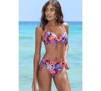 Lascana Buffalo Hose mit Raffung -Flower Print Berry - 36