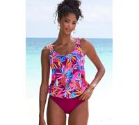 Bikini-Hose BUFFALO "Soleil", Damen, Gr. 46, N-Gr, lila (beere), Recycling-Polyamid, unifarben, Badehosen Bikini-Hose (95037118-46) beere