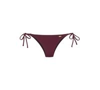 Bikini-Hose COPENHAGEN STUDIOS "Nela", Damen, Gr. 44, N-Gr, rot (weinrot), Rippware, Recycling-Polyamid, strukturiert, unifarben, Badehosen Bikini-Hose, mit seitlichen Bändern (75162457-44) weinrot