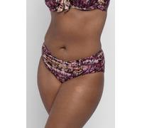 Bikini-Hose DORINA "Amnesia", Damen, Gr. S, N-Gr, bunt (coral print), Microfaser, Obermaterial: 60% Polyamid, 22% Polyester, 18% Elasthan, Badehosen Bikini-Hose, mit Batik-Print (96944416-S) coral pri