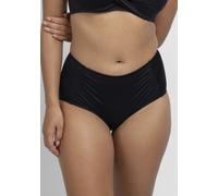 Bikini-Hose DORINA "FIJI", Damen, Gr. XL, N-Gr, schwarz, Obermaterial: 67% Polyester, 19% Elasthan, 14% Polyamid, unifarben, Badehosen Bikini-Hose, Curves, leicht Raffung vorn (17944947-XL) schwarz