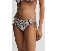 HUGO Bikinihose mit seitlicher Schnürung und gerüschtem Rand - Style RUFFLE SIDE TIE, 50540245 Gemustert M