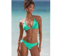 Bikini-Hose JETTE "Floretta", Damen, Gr. 36, N-Gr, grün (grün bedruckt), Recycling-Polyamid, bedruckt, Badehosen Bikini-Hose, in Ton in Ton-Harmonie (76715063-36) grün bedruckt