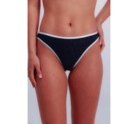 Bikini-Hose JOOP JEANS "JEANS LOGOGRAM", Damen, Gr. 40, N-Gr, blau (navy), Microfaser, Obermaterial: 83% Polyamid, 10% sonstige Fasern, 7% Elasthan, Badehosen Bikini-Hose, mit tonalem Logoprint (55397