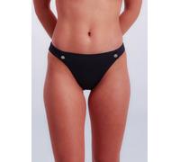 Bikini-Hose JOOP "Solid Gold Deco", Damen, Gr. 40, N-Gr, schwarz, Microfaser, Obermaterial: 83% Polyamid, 17% Elasthan, unifarben, Badehosen Bikini-Hose, Logo-Plaketten vorder- und rückseitig (9295896