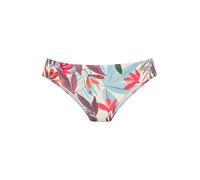Bikini-Hose LASCANA "Imani", Damen, Gr. 44, N-Gr, beige (creme bedruckt), Recycling-Polyamid, bedruckt, Badehosen, mit sommerlichem Blätterprint (47973639-44) creme bedruckt