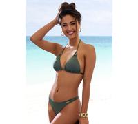 Bikini-Hose LASCANA "Italy", Damen, Gr. 32, N-Gr, grün (oliv), Microfaser, Polyamid, Microfaser, unifarben, Badehosen, String (63052741-32) oliv