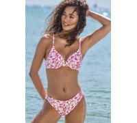Bikini-Hose LASCANA "Jasmin" Gr. 38, N-Gr, bunt (rot, flieder) Damen Badehosen (68518307-38) rot, flieder