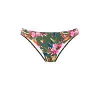 Bikini-Hose LASCANA "Malia", Damen, Gr. 42, N-Gr, bunt (oliv bedruckt), Microfaser, Microfaser, Polyamid, bedruckt, floral, Badehosen Bikini-Hose, mit normalem Schnitt (98137537-42) oliv bedruckt
