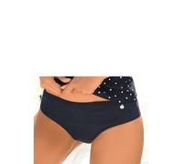 Bikini-Hose LASCANA "Merilyn", Damen, Gr. 38, N-Gr, blau (marine), Polyamid, unifarben, Badehosen Bikini-Hose, uni und bedruckt in klassischer Form (45174655-38) marine