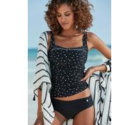 Bikini-Hose LASCANA "Merilyn" Gr. 42, N-Gr, schwarz Damen Badehosen Ocean Blue uni und bedruckt in klassischer Form (622416-42)