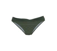 Bikini-Hose LASCANA "Omara", Damen, Gr. 40, N-Gr, grün (oliv), Microfaser, Recycling-Polyamid, unifarben, Badehosen Bikini-Hose, aus recycelten Material (41071535-40) oliv