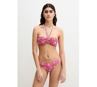 Bikini-Hose MARC O'POLO "Abstract Leaf AOP", Damen, Gr. S, N-Gr, raspberry coulis leaf print, Obermaterial: 84% Polyamid, 16% Elasthan, Badehosen Bikini-Hose (65107318-S) raspberry coulis leaf print